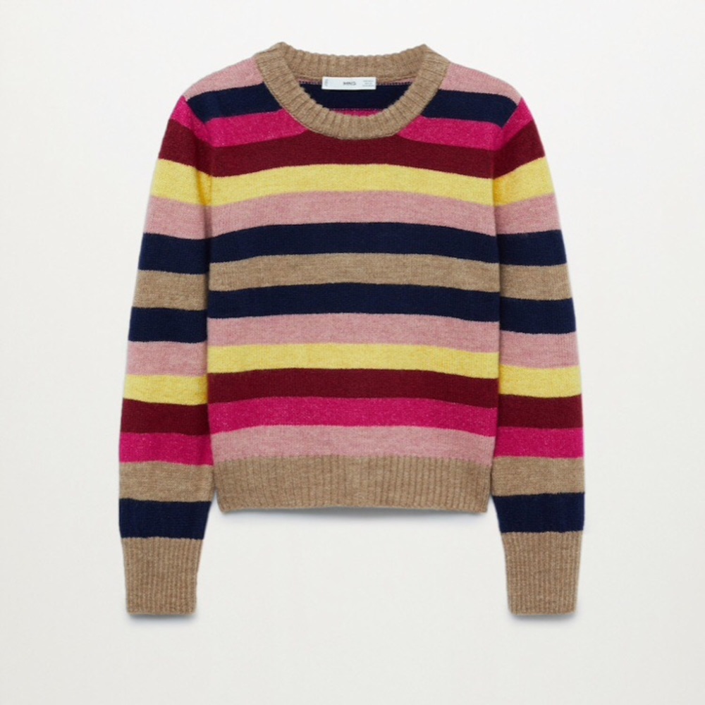 Mango Multi Stripe Sweater